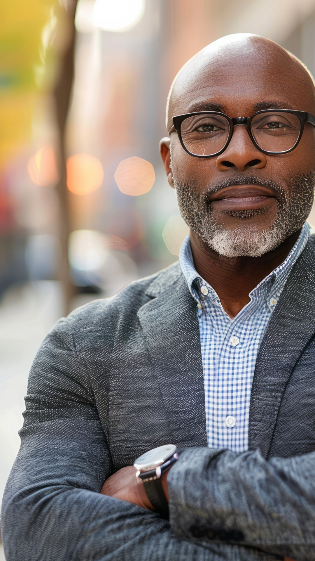 african businessman standing